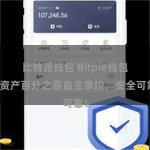 比特派钱包 Bitpie钱包：资产百分之百自主掌控，安全可靠！