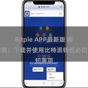 Bitpie APP最新版 新手指南：下载并使用比特派钱包必知事项