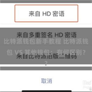 比特派钱包新手教程 比特派钱包 VS 其他钱包：有何区别？