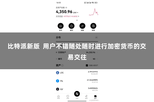 比特派新版  用户不错随处随时进行加密货币的交易交往