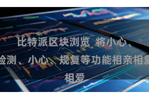 比特派区块浏览  将小心、检测、小心、规复等功能相亲相爱
